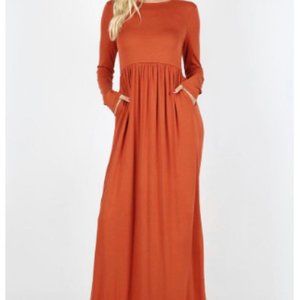 Copper Maxi Dress